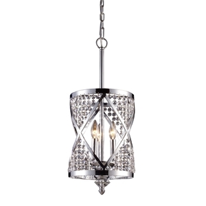 E112333 Crystoria Mini-Pendant Pendant Light - Polished Chrome E112333 Crystoria Mini-Pendant Pendant Light - Polished Chrome