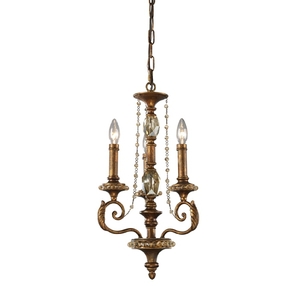 E112933 Montavilla Mini Chandelier - Spanish Bronze E112933 Montavilla Mini Chandelier - Spanish Bronze
