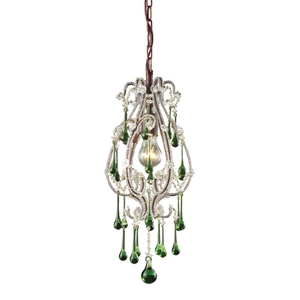 E120131LM Opulence Mini-Pendant Pendant Light - Rust / Lime E120131LM Opulence Mini-Pendant Pendant Light - Rust / Lime