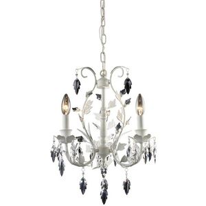 E120183LA Crystal Leaf Entrance / Foyer Pendant Light - Antique White E120183LA Crystal Leaf Entrance / Foyer Pendant Light - Antique White