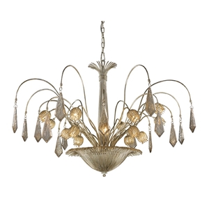 E1405416 Nimbus Large Foyer Chandelier Chandelier - Silver Leaf E1405416 Nimbus Large Foyer Chandelier Chandelier - Silver Leaf