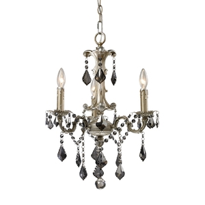 E150453 Marseille Mini Chandelier - Weathered Silver E150453 Marseille Mini Chandelier - Weathered Silver