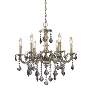 E150466 Marseille Mini Chandelier - Weathered Silver E150466 Marseille Mini Chandelier - Weathered Silver