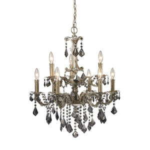 E1504763 Marseille Mid Sized Chandelier Chandelier - Weathered Silver E1504763 Marseille Mid Sized Chandelier Chandelier - Weathered Silver