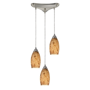 E200013MG Galaxy Multi Light Pendant Light - Satin Nickel / Misty Lavender E200013MG Galaxy Multi Light Pendant Light - Satin Nickel / Misty Lavender