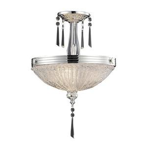 E23943 Princess Semi Flush Mount Ceiling Light - Polished Silver E23943 Princess Semi Flush Mount Ceiling Light - Polished Silver