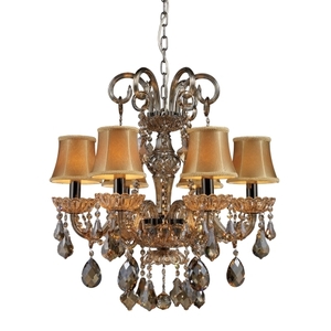 E240016 Jolianne Mini Chandelier - Black Nickel / Tan Crystal E240016 Jolianne Mini Chandelier - Black Nickel / Tan Crystal