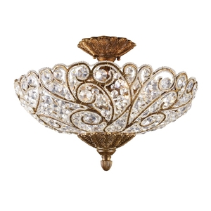 E24026 Senecal Semi Flush Mount Ceiling Light - Spanish Bronze E24026 Senecal Semi Flush Mount Ceiling Light - Spanish Bronze