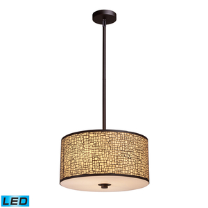 E310463LED Medina Drum Pendant Pendant Light - Aged Bronze E310463LED Medina Drum Pendant Pendant Light - Aged Bronze