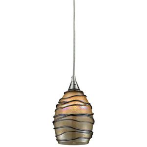 E311421LED Vines Mini-Pendant Pendant Light - Satin Nickel / Sunset E311421LED Vines Mini-Pendant Pendant Light - Satin Nickel / Sunset