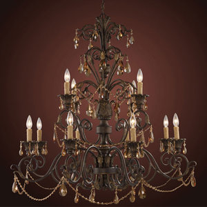 E334584 Mid Sized Chandelier Chandelier - Weathered Mahogany E334584 Mid Sized Chandelier Chandelier - Weathered Mahogany
