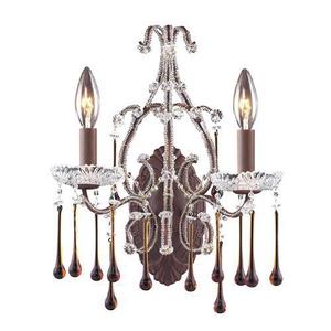 E40102AMB Opulence Multi Bulb Wall Sconce - Rust / Amber E40102AMB Opulence Multi Bulb Wall Sconce - Rust / Amber