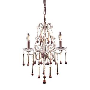 E40113AMB Opulence Mini Chandelier - Rust / Amber E40113AMB Opulence Mini Chandelier - Rust / Amber