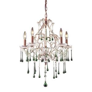 E40125LM Opulence Mid Sized Chandelier Chandelier - Rust / Lime E40125LM Opulence Mid Sized Chandelier Chandelier - Rust / Lime