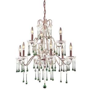 E401363LM Opulence Large Foyer Chandelier Chandelier - Rust / Lime E401363LM Opulence Large Foyer Chandelier Chandelier - Rust / Lime