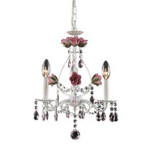 E40533 Mary-Kate And Ashley - Rosavita Mini Chandelier - Antique White E40533 Mary-Kate And Ashley - Rosavita Mini Chandelier - Antique White