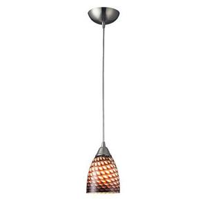 E4161C Arco Baleno Mini-Pendant Pendant Light - Satin Nickel / Coco E4161C Arco Baleno Mini-Pendant Pendant Light - Satin Nickel / Coco