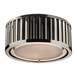 E461002 Linden Flush Mount Ceiling Light - Polished Nickel E461002 Linden Flush Mount Ceiling Light - Polished Nickel