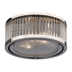 E461022 Flush Mount Ceiling Light - Polished Nickel E461022 Flush Mount Ceiling Light - Polished Nickel