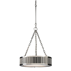 E461043 Linden Drum Pendant Pendant Light - Polished Nickel E461043 Linden Drum Pendant Pendant Light - Polished Nickel