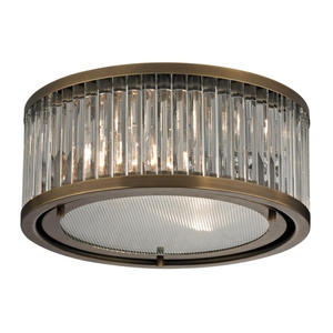 E461222 Flush Mount Ceiling Light - Aged Brass E461222 Flush Mount Ceiling Light - Aged Brass