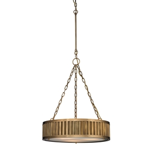 E461243LED Linden Drum Pendant Pendant Light - Aged Brass E461243LED Linden Drum Pendant Pendant Light - Aged Brass