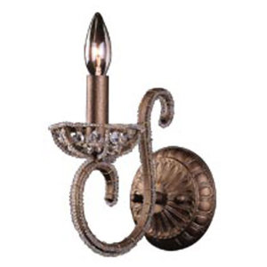 E59601 Elizabethan 1 Bulb Wall Sconce - Dark Bronze E59601 Elizabethan 1 Bulb Wall Sconce - Dark Bronze