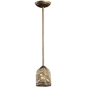 E59721 Elizabethan Mini-Pendant Pendant Light - Dark Bronze E59721 Elizabethan Mini-Pendant Pendant Light - Dark Bronze
