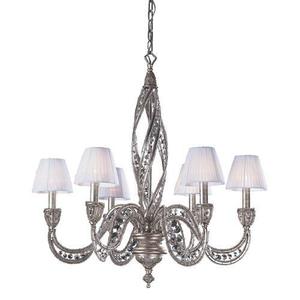 E62366 Renaissance Mid Sized Chandelier Chandelier - Sunset Silver E62366 Renaissance Mid Sized Chandelier Chandelier - Sunset Silver