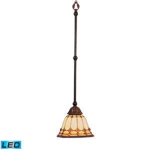 E648BCLED Diamond Ring Mini-Pendant Pendant Light - Burnished Copper E648BCLED Diamond Ring Mini-Pendant Pendant Light - Burnished Copper