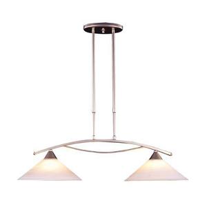 E65012 Elysburg Linear Pendant Pendant Light - Satin Nickel / White Marble E65012 Elysburg Linear Pendant Pendant Light - Satin Nickel / White Marble