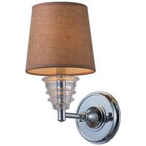 E668011 Insulator Glass 1 Bulb Wall Sconce - Polished Chrome E668011 Insulator Glass 1 Bulb Wall Sconce - Polished Chrome