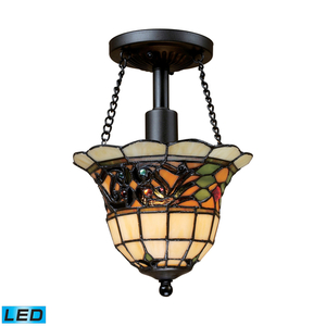 E700211LED Tiffany Buckingham Semi Flush Mount Ceiling Light - Vintage Antique E700211LED Tiffany Buckingham Semi Flush Mount Ceiling Light - Vintage Antique