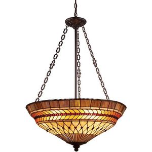 E700883LED Glass Leaf Up Light Pendant Light - Tiffany Bronze E700883LED Glass Leaf Up Light Pendant Light - Tiffany Bronze