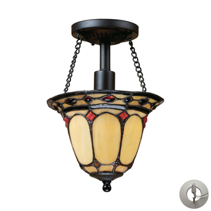 E700891LED Diamond Ring Semi Flush Mount Ceiling Light - Burnished Copper E700891LED Diamond Ring Semi Flush Mount Ceiling Light - Burnished Copper