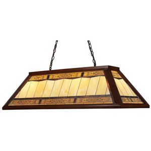 E701124LED Filigree Linear Pendant Pendant Light - Dark Mahogany Wood E701124LED Filigree Linear Pendant Pendant Light - Dark Mahogany Wood