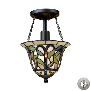 E701141LA Latham Semi Flush Mount Ceiling Light - Tiffany Bronze E701141LA Latham Semi Flush Mount Ceiling Light - Tiffany Bronze
