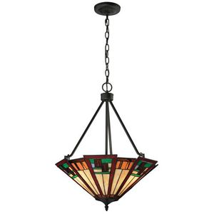 E701173 Oak Bridge Up Light Pendant Light - Tiffany Bronze E701173 Oak Bridge Up Light Pendant Light - Tiffany Bronze