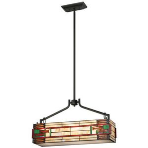 E701183 Oak Bridge Linear Pendant Pendant Light - Tiffany Bronze E701183 Oak Bridge Linear Pendant Pendant Light - Tiffany Bronze