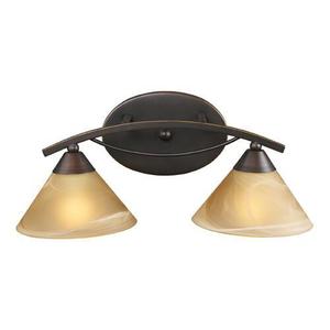 E76412 Elysburg 2 Bulb Bathroom Lighting - Aged Bronze / Tea E76412 Elysburg 2 Bulb Bathroom Lighting - Aged Bronze / Tea