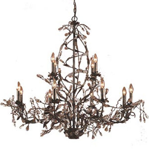 E805584 Circeo Large Foyer Chandelier Chandelier - Deep Rust E805584 Circeo Large Foyer Chandelier Chandelier - Deep Rust