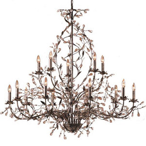 E8056105 Circeo Large Foyer Chandelier Chandelier - Deep Rust E8056105 Circeo Large Foyer Chandelier Chandelier - Deep Rust