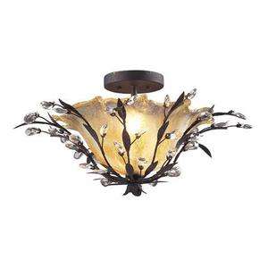 E80592 Circeo Semi Flush Mount Ceiling Light - Deep Rust E80592 Circeo Semi Flush Mount Ceiling Light - Deep Rust
