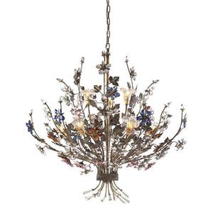 E910863 Brillare Large Foyer Chandelier Chandelier - Bronzed Rust E910863 Brillare Large Foyer Chandelier Chandelier - Bronzed Rust