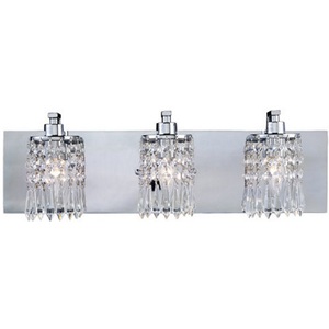 E112303 Optix 3 Bulb Bathroom Lighting - Polished Chrome E112303 Optix 3 Bulb Bathroom Lighting - Polished Chrome