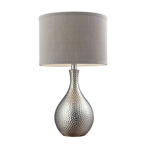 DD124 Home Table Lamp - Hammered Chrome DD124 Home Table Lamp - Hammered Chrome