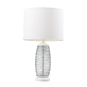 EHGTV125 Home Table Lamp - Clear / White EHGTV125 Home Table Lamp - Clear / White