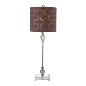EHGTV143 Home Table Lamp - Brushed Steel / Acrylic EHGTV143 Home Table Lamp - Brushed Steel / Acrylic