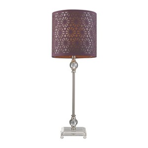 EHGTV145 Home Table Lamp - Brushed Steel / Acrylic EHGTV145 Home Table Lamp - Brushed Steel / Acrylic