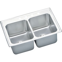 Double Bowl Kitchen Sink 33 x 22 x 11-5/8 Double Bowl Kitchen Sink 33 x 22 x 11-5/8